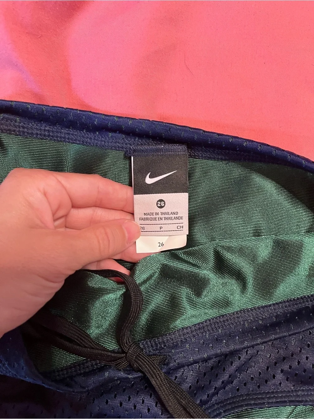 Nike Youth Swim Drag Shorts Navy Mesh Training Suit Size 26 NWT